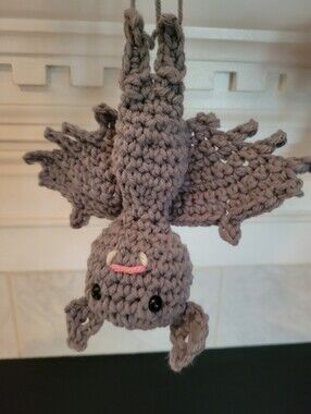 Halloween Gray Grey Bat Dangler Spooky Sweet  Decoration BUNDLE a Few Ornaments